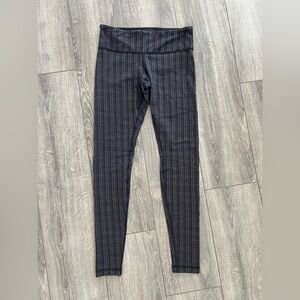 Lululemon Black Chevron Patterned Full length Leggings